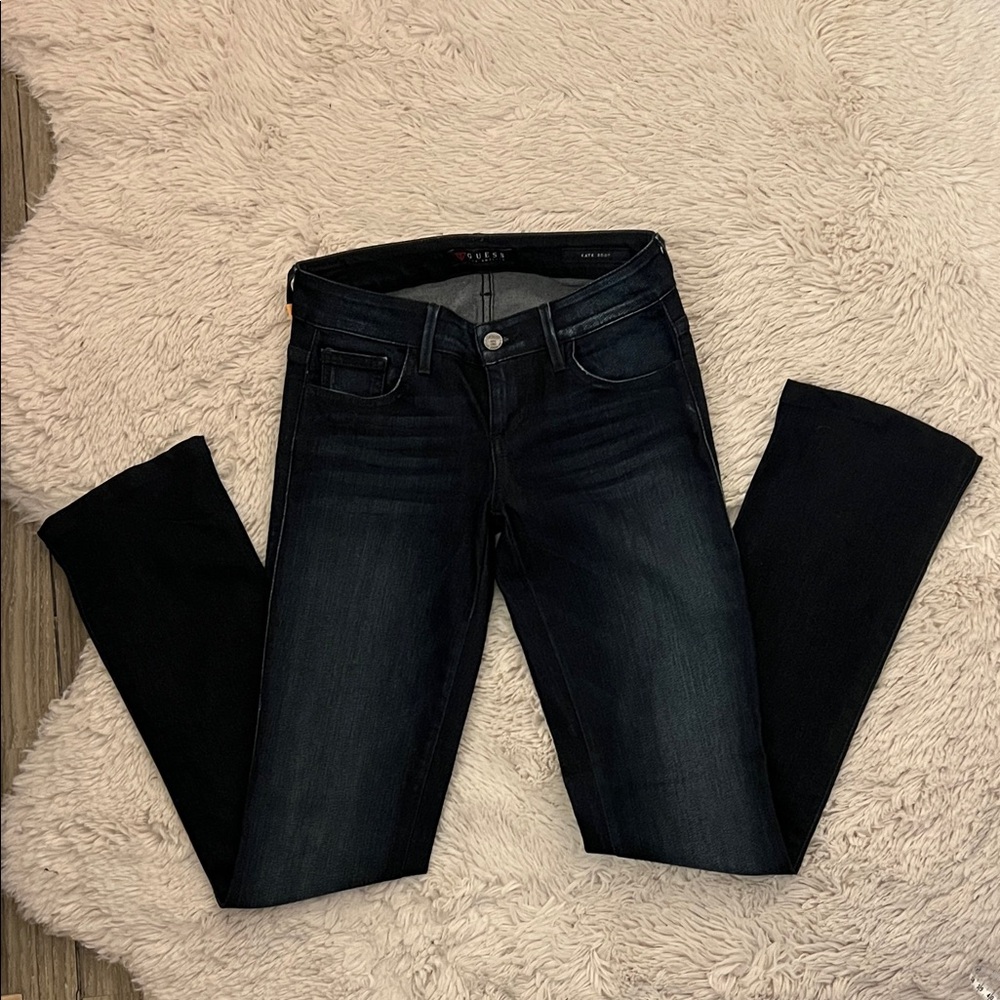 Guess Dark Blue Bootcut Leg Jeans size 25